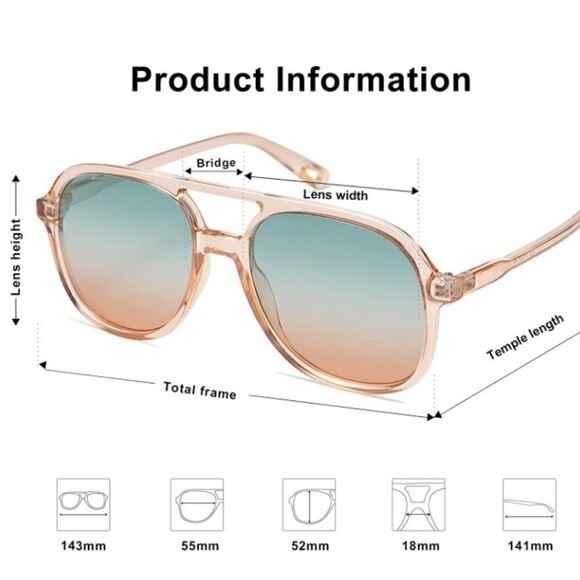 Retro Aviator Sunglasses   